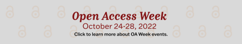 Open Access week runs October 24 through October 28