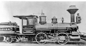 Narrow-Gauge Four-Wheels-Connected Locomotive