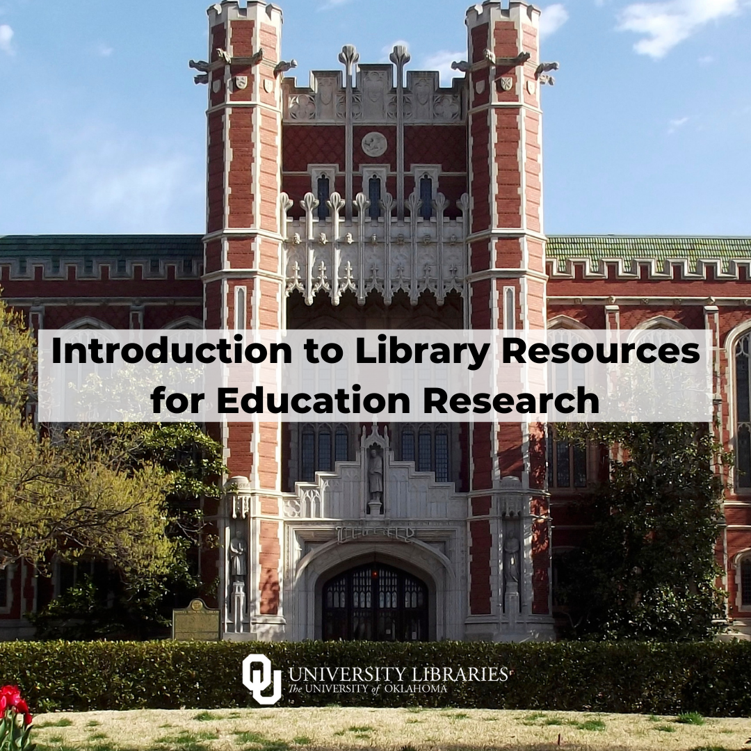 Library resources for education research