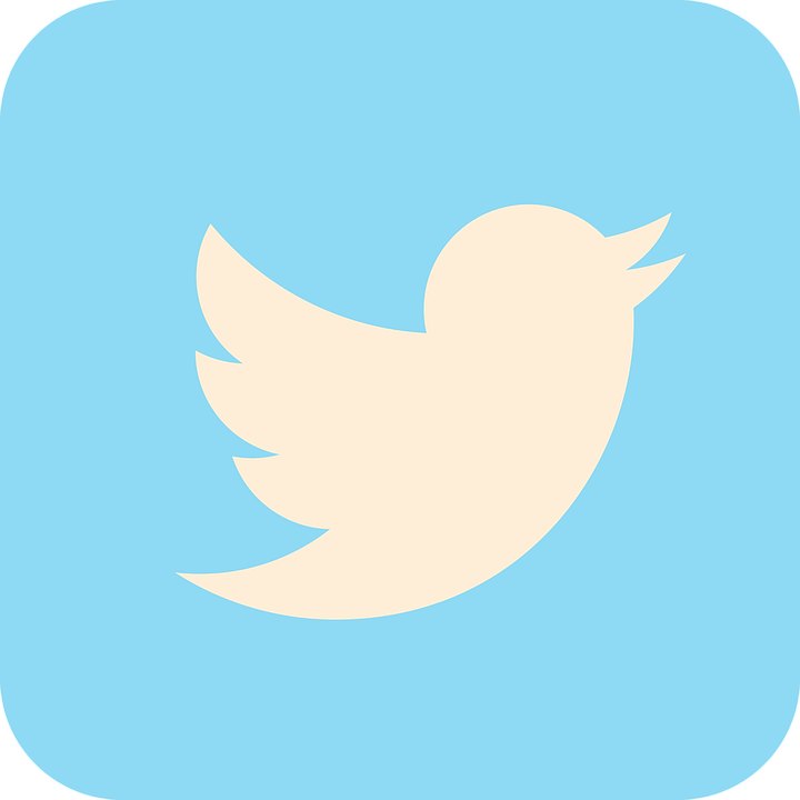 Twitter logo blue background