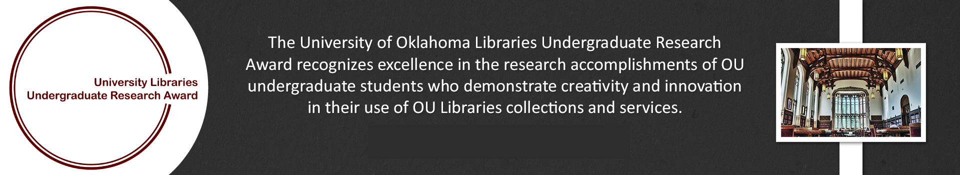 Undergraduate Research Award Banner