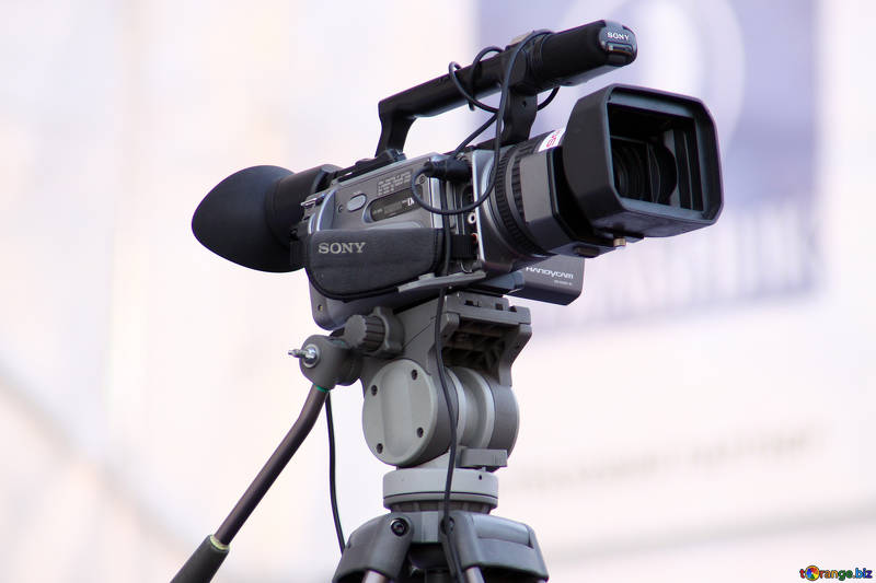 Video camera stock image