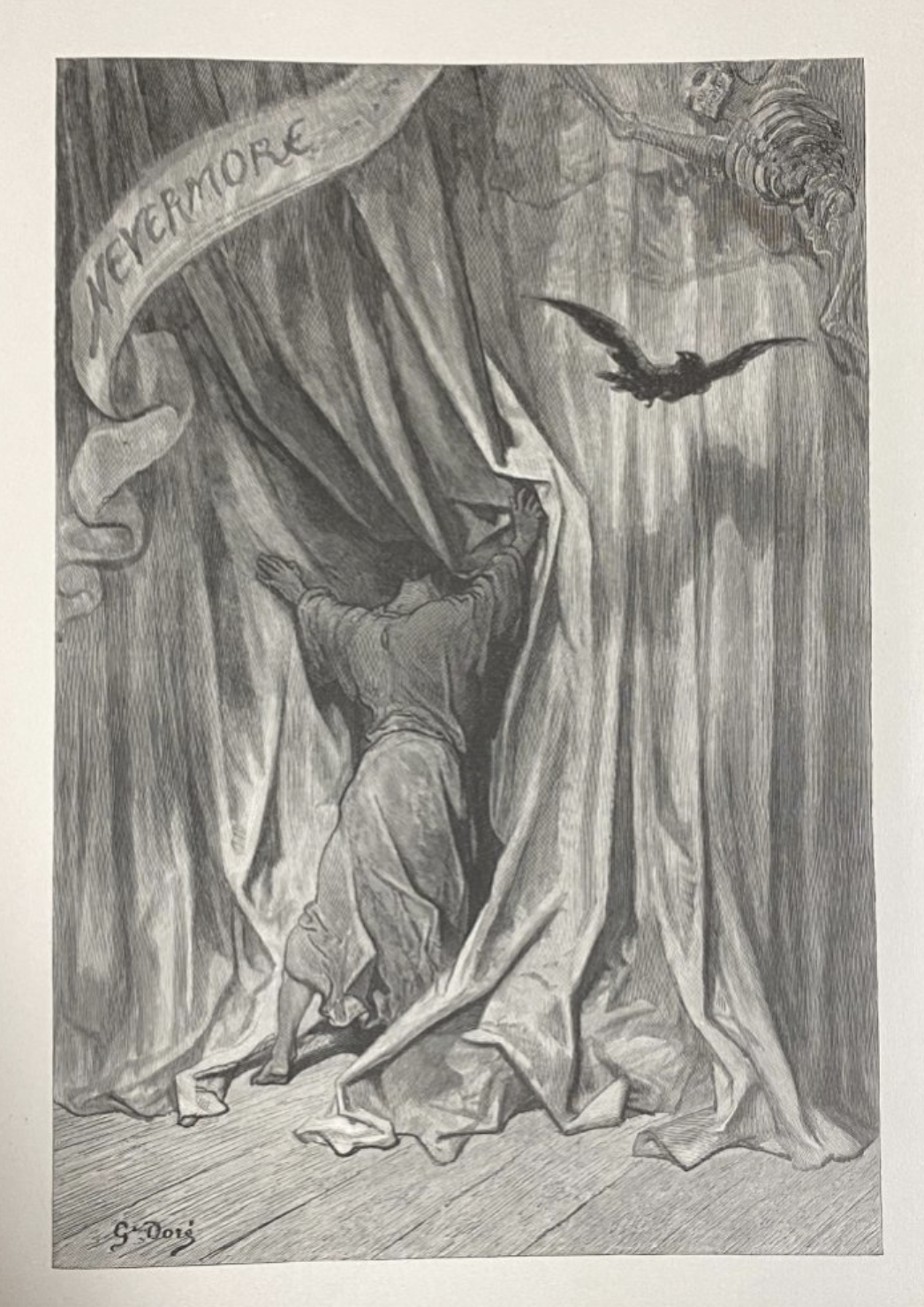 Image from Dore's illustrated The Raven by Edgar Allan Poe