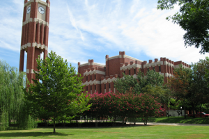 Clocktower and west side of Bizzell