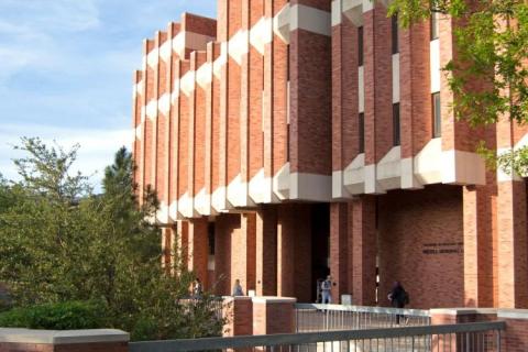 West entrance of Bizzell